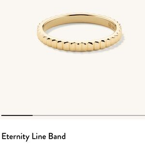 Gold Eternity Line Band